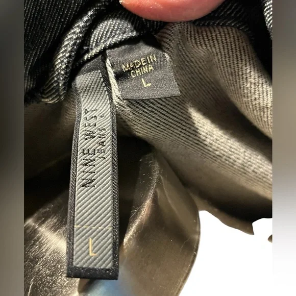 From Nine West Jeans denim 3 button front blazer - Picture 8 of 12